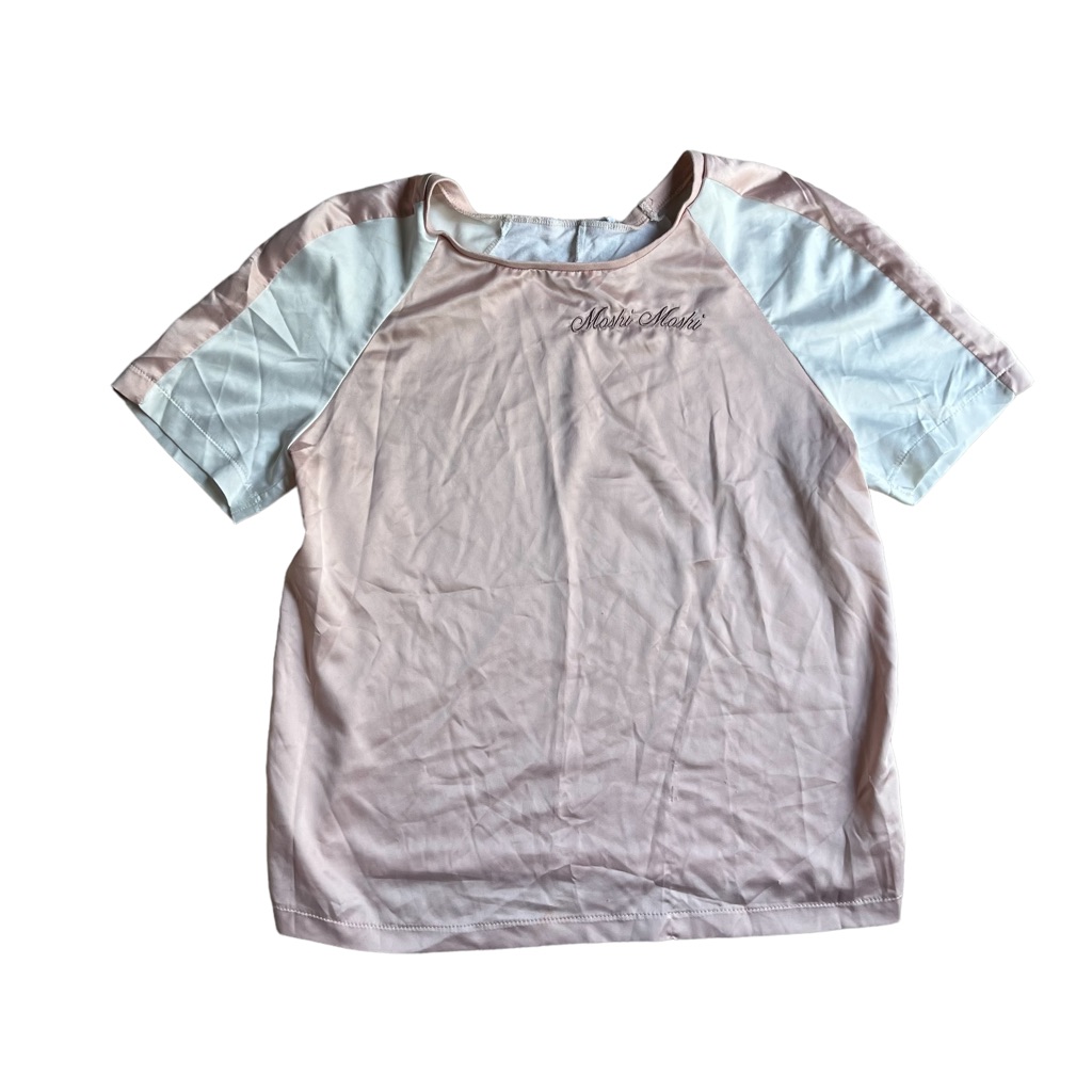 Zara Moshi Moshi Pink Satin Shirt